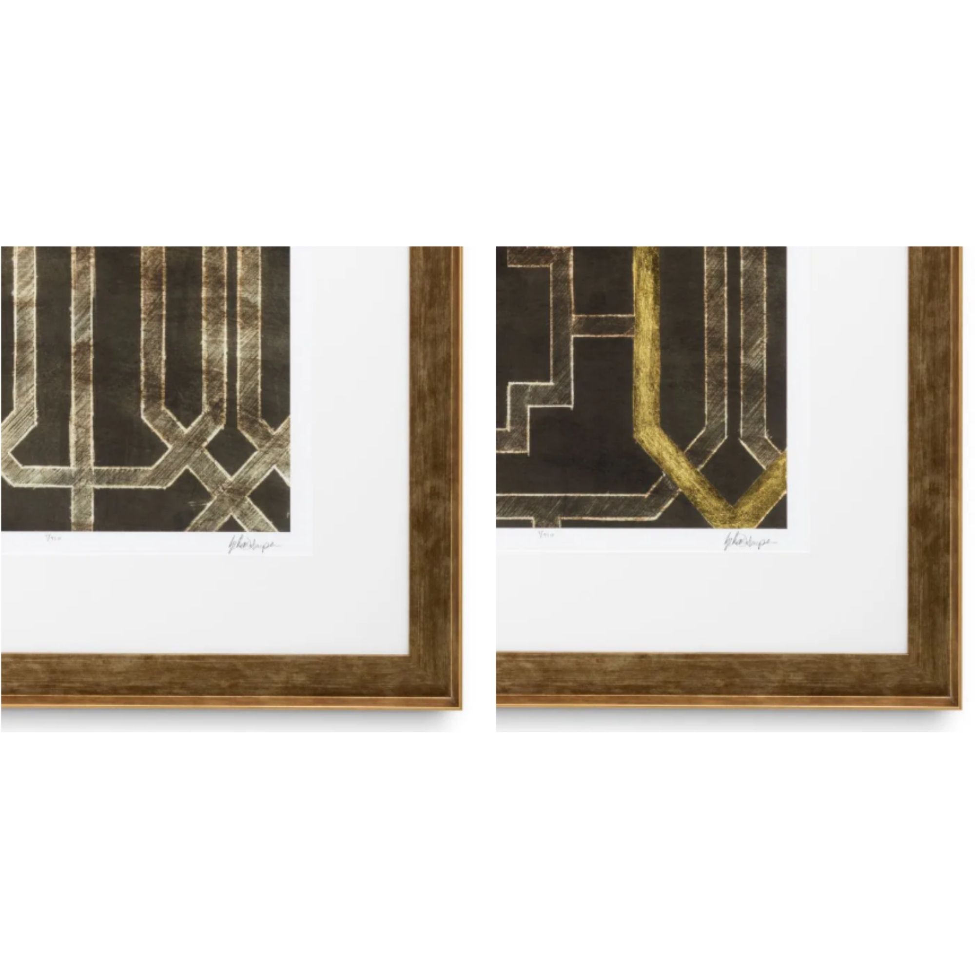 Print Trellis Pattern by Ethan Harper II set of 2